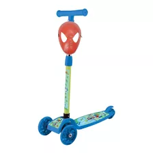 Kit Patinete Irado Criança 3 4 5 6 Anos + Máscara Spider Man