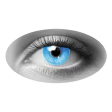 Pupilentes Azul Creepy Eyes Para Disfraz Accesorio Cosplay