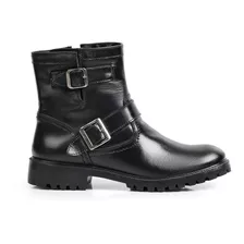 Bota Casual Kader Woman Feminina Couro Zíper Cano Médio Leve