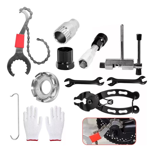 Herramientas P/reparación Bicicletas Extractor Pernos Cadena