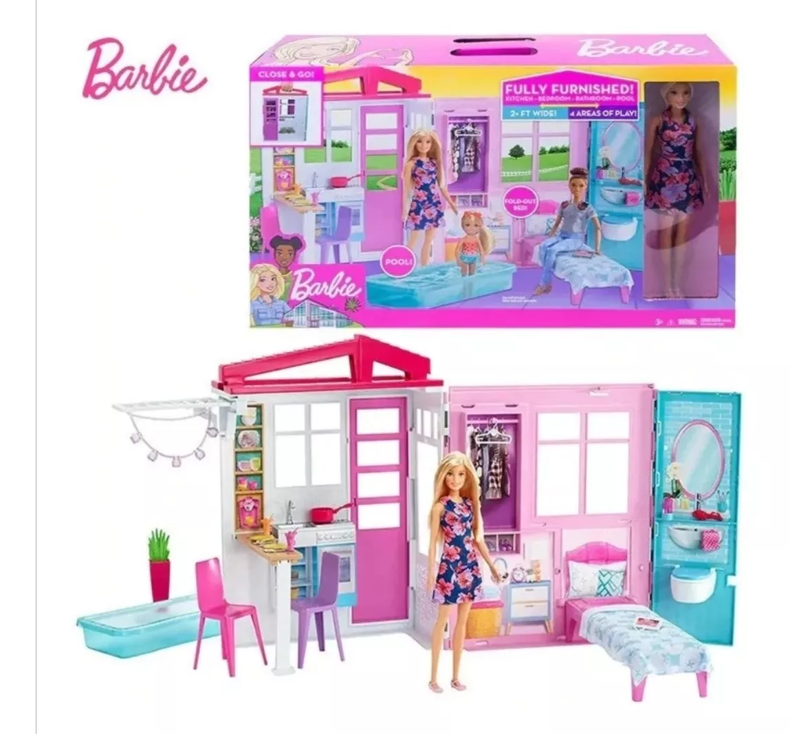 Casa Glam De La Barbie 100%original Incluye Muñeca 