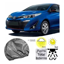 01 Capa Cobrir Carro Yaris Anti Uv * Impermeavel Forro Total