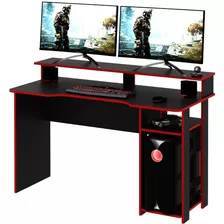 Mesa Escritorio Para Pc Gamer 136 Cm Largo - Repisa - 4153