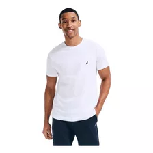 Playera Camiseta Nautica Hombre Original Blanco Logo 02