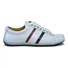 Liquida Saldo Zapatilla Junior Cuero Blanco Micro Base Goma