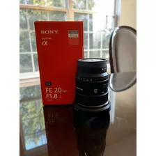 Sony Fe 20mm F 1.8 G Ultra Wide Angle Lens