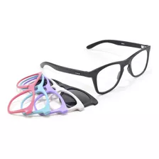 Oculos Infantojuvenil Armação Smart Troca Frentes 938 Kit6