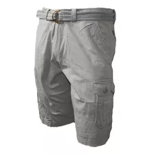 Bermudas Cargo Con Cinturon Ripstop - Jeans710