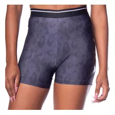 Short Feminino Fila Train Elastic Ii Estampado Preto