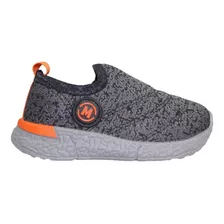 Zapatilla Niño Molekinho Gris Naranja