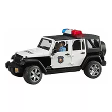 Jeep De Policía Con Agente De Policía