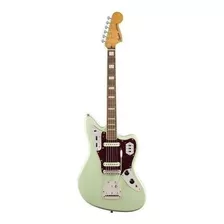 Guitarra Elétrica Squier By Fender Classic Vibe '70s Jaguar De Choupo Surf Green Poliuretano Brilhante Com Diapasão De Louro Indiano