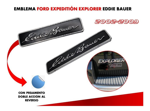 Emblema Ford Expeditin Explorer Eddie Bauer 2002-2009 Foto 2