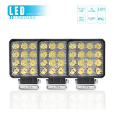 Farol De Led Quadrado 48w - Veículos E Embarcações