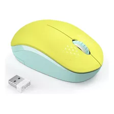 Mouse Seenda Wireless 2,4g/amarillo Y Verde