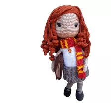 Boneca Hermione Harry Potter Em Croche Amigurumi 