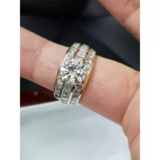 Anillo De Compromiso Oro De 18k Diamantes Naturales 3.5 Ct. 