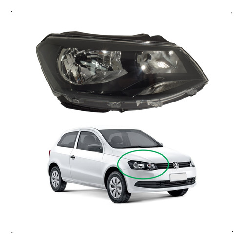 Farola Derecha Volkswagen Gol 2013-2016 Foto 5