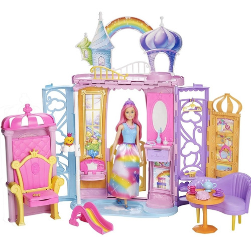 Castillo Mágico Arcoíris Dreamtopia Barbie Incluye Muñeca!!