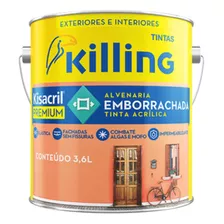 Kisacril Tinta Emborrachada Acrílica - 3,6lt