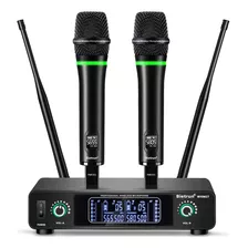 Sistema De Micrófono Inalámbrico Mic Uhf Profesional Recarga