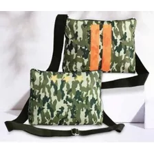 2 Bolsas Terrramar Brands De Lona Camuflaje Verde