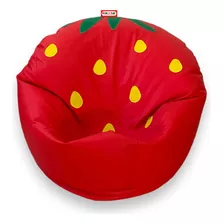 Sillon Puff Fresa Strawberry Soporta Hasta 85 Kilos