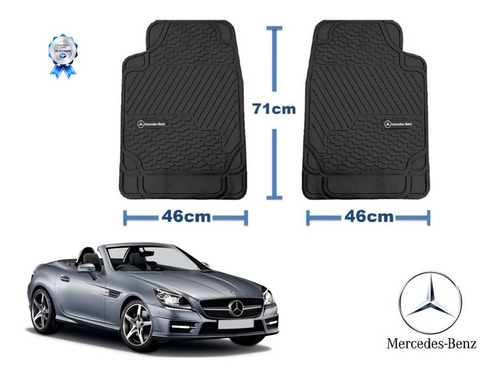 Tapetes 2pz Bt Logo Mercedes Benz Slk300 Slk350 2012 A 2015 Foto 2