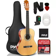 Kit De Guitarra Acústica Clásica Para Zurdos, Instrumento De