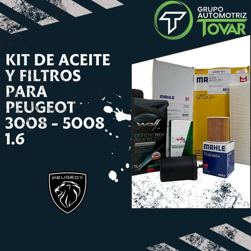 Kit Aceite, Filtros Aceite, Aire Y Gasolina Peugeot 3008  Foto 2