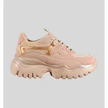 Zapatillas Mujer Urbanas Plataforma Altas Outfits Livianas 