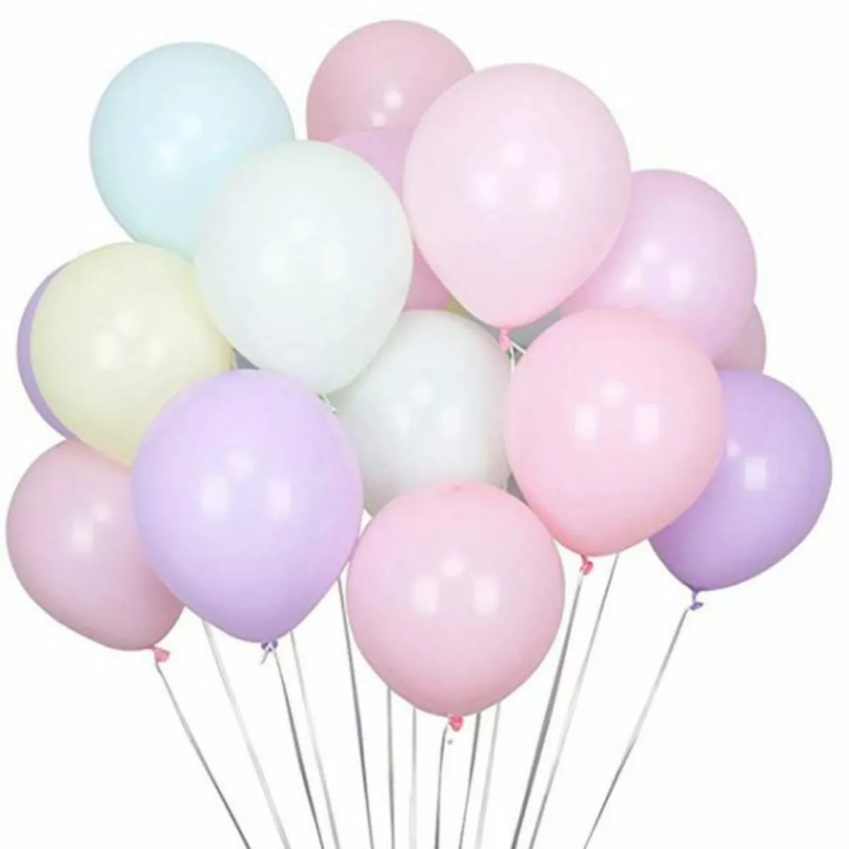 50 Unidades - Balões Bexiga Candy Colors/tons Pastel - N° 9