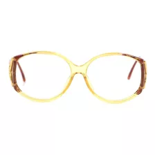Lente Óptico Dior 2709 Oversized Honey Yellow Red Brown 60mm