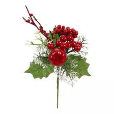 Pick Navideño Cerezas/manzana 21cm Rojo Mylin