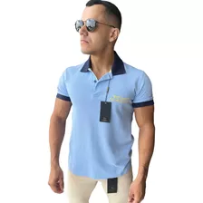 Polo Casual Masc Mc Azul Sky 96104006