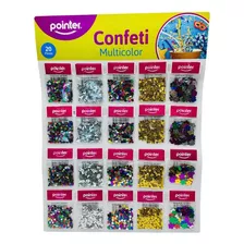 Set Sachet Escarcha Confeti 5 Diseños 20 Bolsitas Pointer Color Multicolor