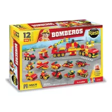 Juego Didactico Rasti Bomberos 12 En 1 Multimodelos 300 Pzs