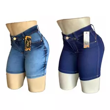 Kit 2 Meia Coxa Jeans Feminina Elastano