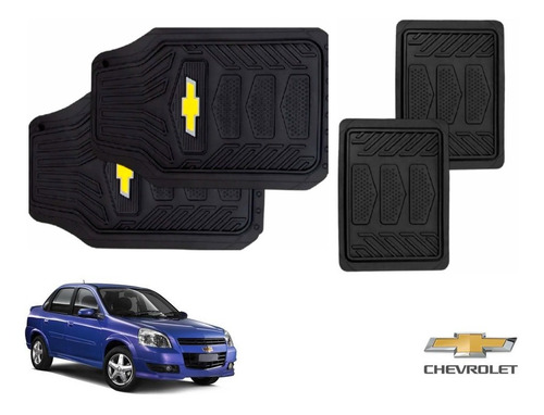 Tapetes Logo Chevrolet + Cajuela Chevy Monza 09 A 12 Kit 5pz Foto 2