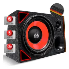 Caixa Som Trio Automotivo Shutt Sub Beatz 12 Pol 400w Led