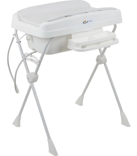 Banheira De Bebê Com Trocador Burigotto Millenia + Branco Liso