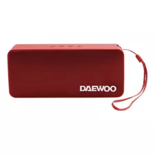 Parlante Bluetooth/usb/fm/tws/aux 3w X2 Daewoo Dibts64 Color Rojo