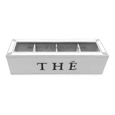 Caja Para Te Madera Organizador De Saquitos X4 'the' Deco 