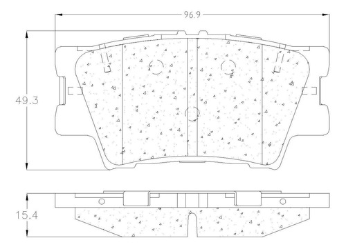 Balata Trasera Grc Prime Lexus Es350 2007-2018 Foto 2