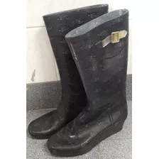 Botas De Goma Para Lluvia Caña Alta - Excelente Estado