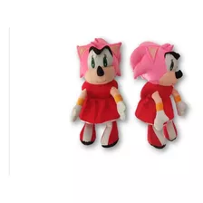 Boneca Amy Rose Da Turma Do Sonic Cor Rosa Linda