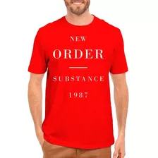 Camiseta New Order Substance 1987 - Verm Camisa 100% Algodão