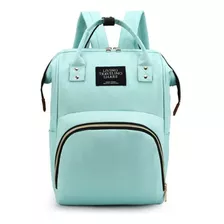 Mochila Maternidade Bolsa Térmica Bebê Menino Menina Cor Verde-água