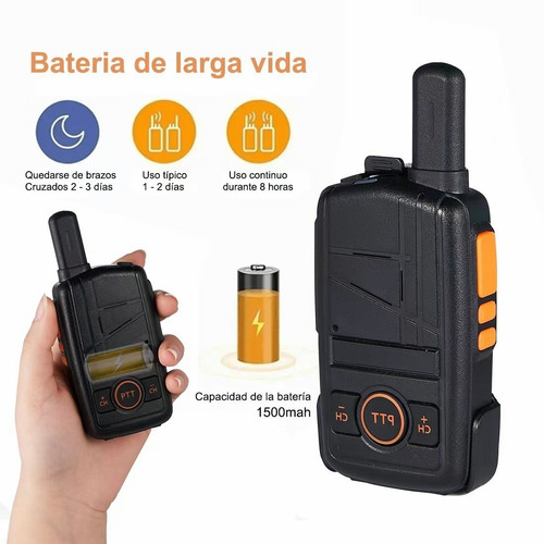 Radios Walkie Talkie Recargable, Altavoces Con Micrfono Foto 2