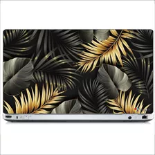 Adesivo Skin Decorativo Protetor Para Notebook Folhas Luxo